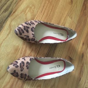 Leopard flats Chinese laundry